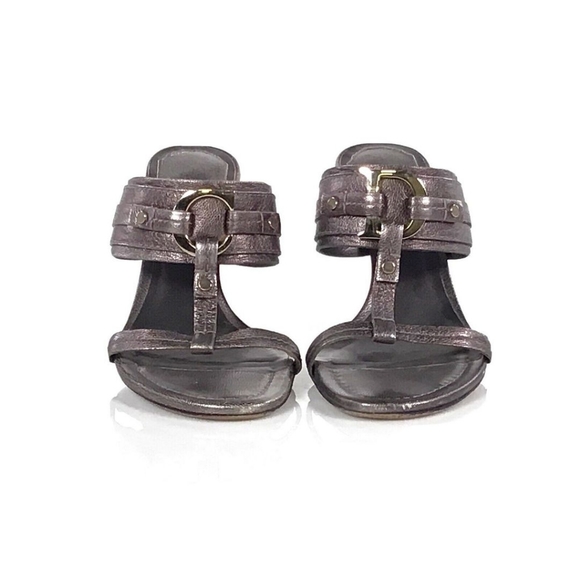 Dior Silver Slide Heels, US 6.5 - Picture 1 of 4
